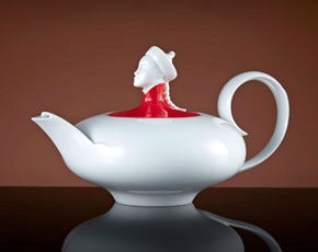 Chinoiserie Teapot in Red (600ml)