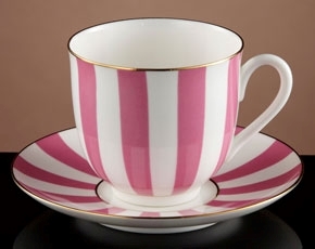 Tea For Two Teacup & Saucer in Pink