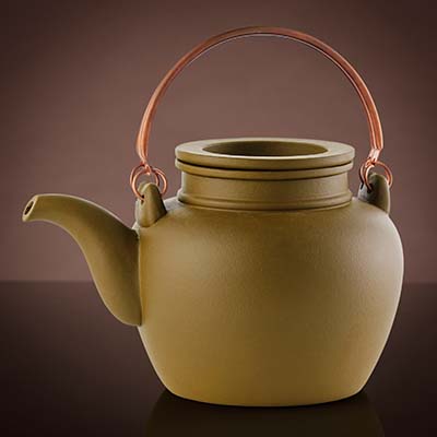 Yixing Teapot in Yellow (1.2L)