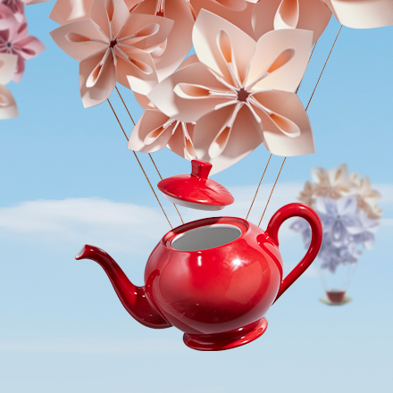 Glamour Teapot in Scarlet (450ml)