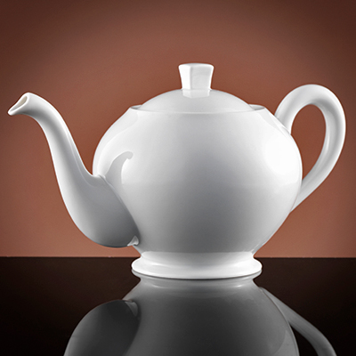 Glamour Teapot in White (450ml)