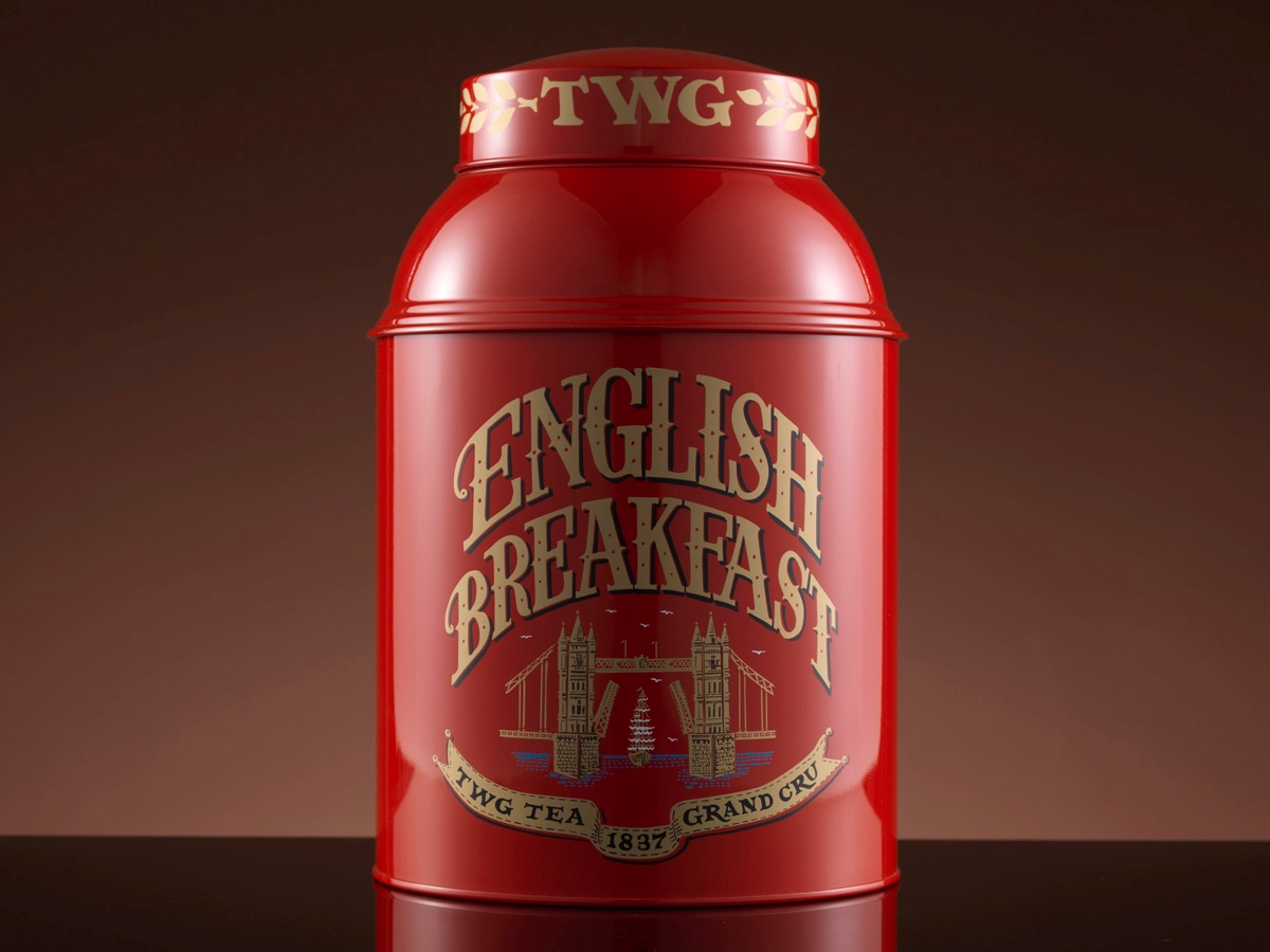 Collector's Tea Tin, English Breakfast Tea, 1kg (Tin Only)