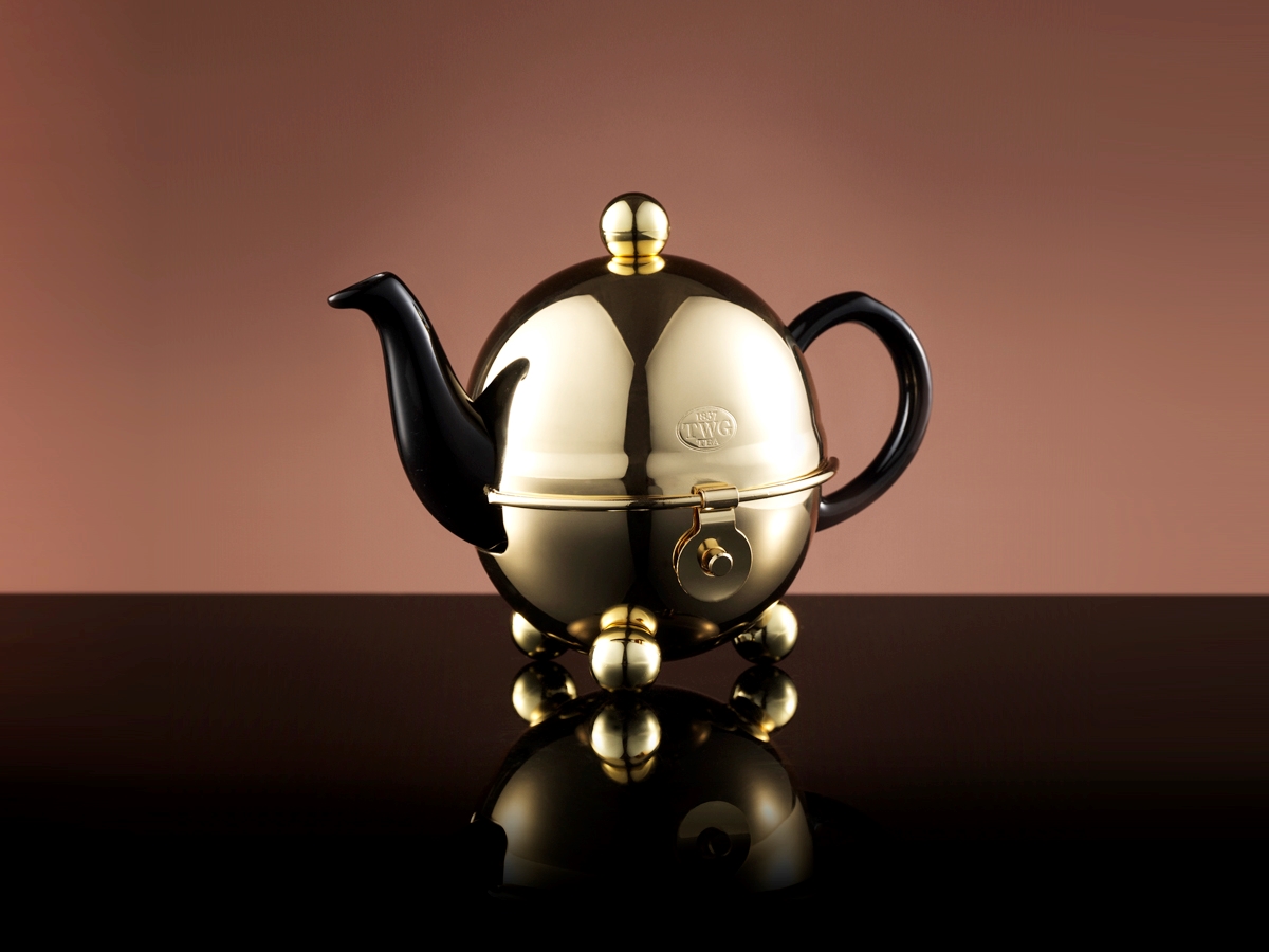 Jazz Gold Design Teapot in Black (180ml)