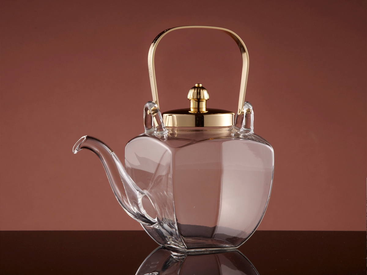 French Teapot in Gold 