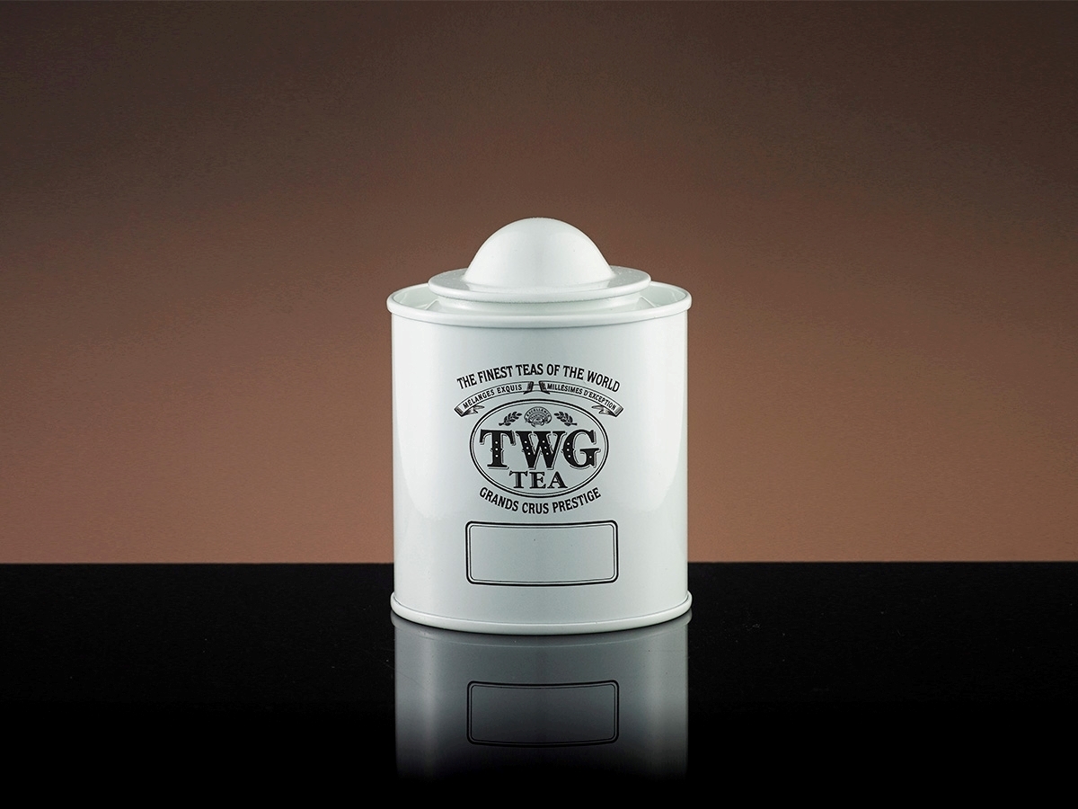 Saturn Tea Tin in White (50g)