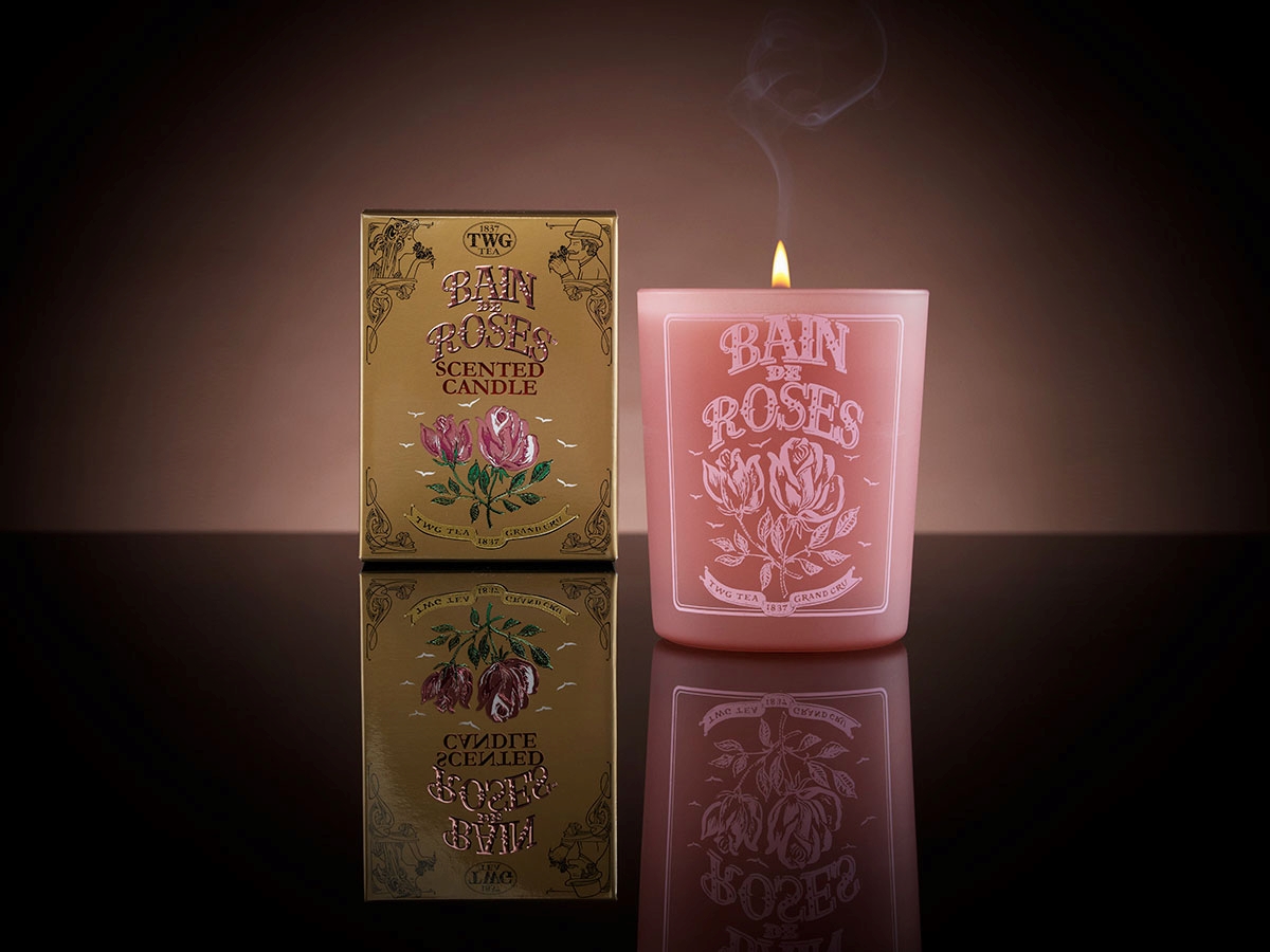 Bain de Roses Tea Scented Candle