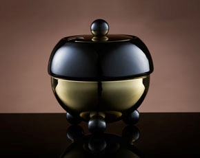 Design Gold Sugar Bowl in Black