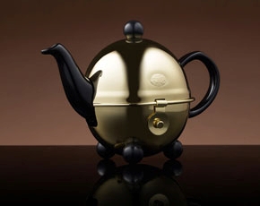 Design Gold Teapot in Black (180ml)