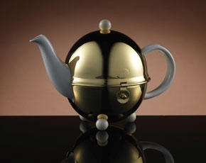 Design Gold Teapot in White (500ml)