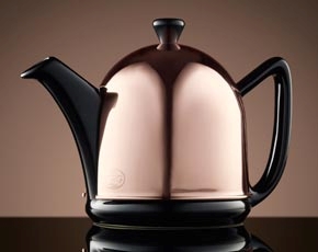 Rose Dome Teapot in Black