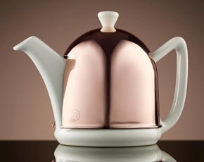 Rose Dome Teapot in White