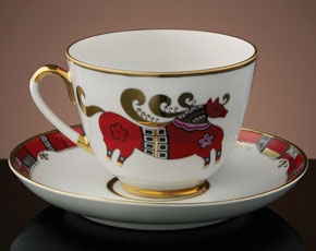 Russian Horse Teacup & Saucer