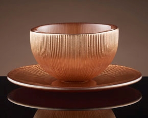 Firefly Tea Bowl & Saucer in Copper