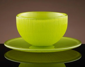 Firefly Tea Bowl & Saucer in Green
