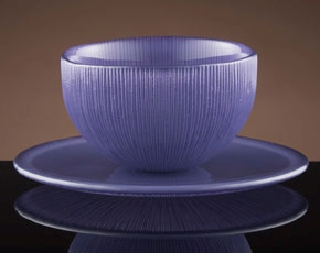 Firefly Tea Bowl & Saucer in Lavender