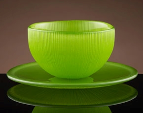 Firefly Tea Bowl & Saucer in Pistachio