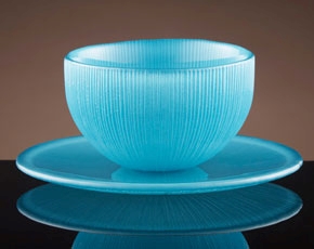 Firefly Tea Bowl & Saucer in Turquoise