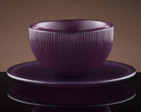 Firefly Tea Bowl & Saucer in Violet