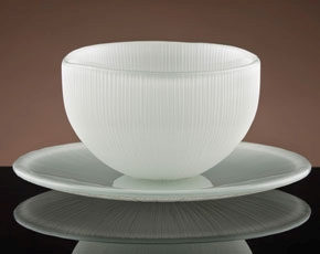 Firefly Tea Bowl & Saucer in White